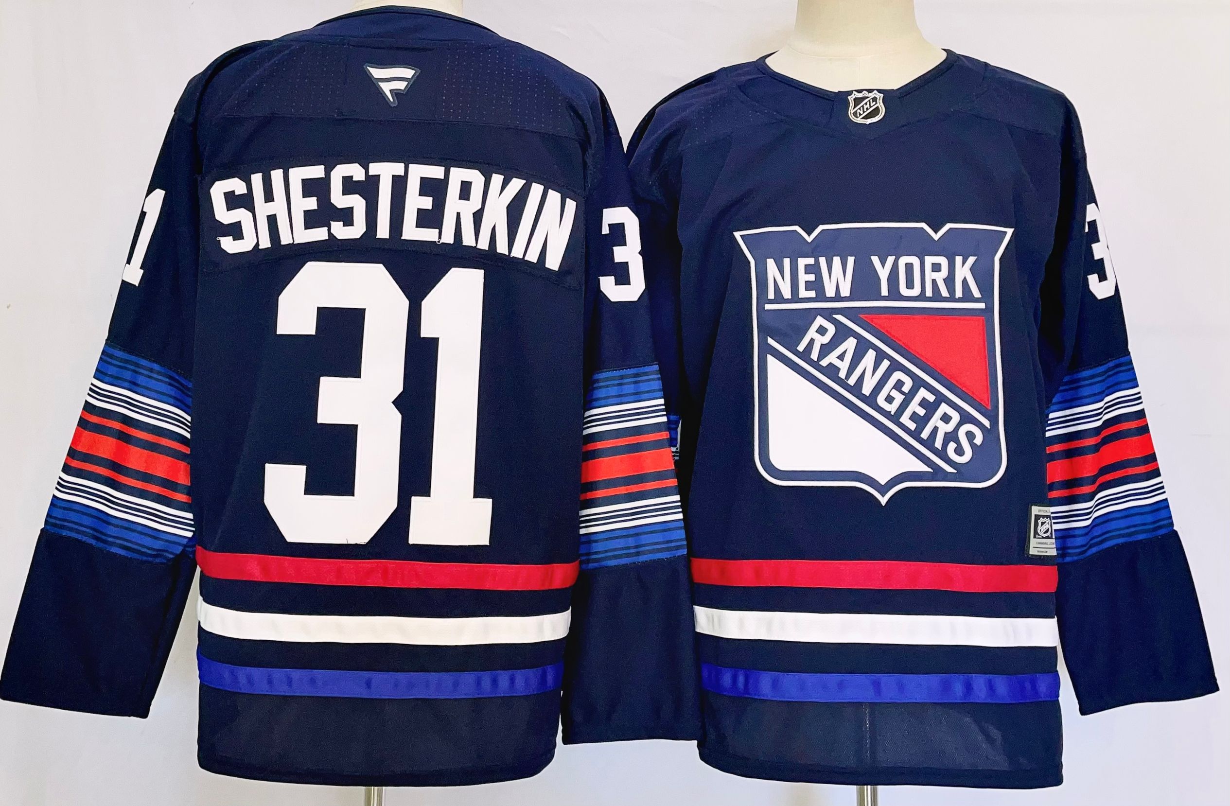 Men New York Rangers #31 Shesterkin Drak Blue 2025 Home Premier Player NHL Jersey->new york rangers->NHL Jersey